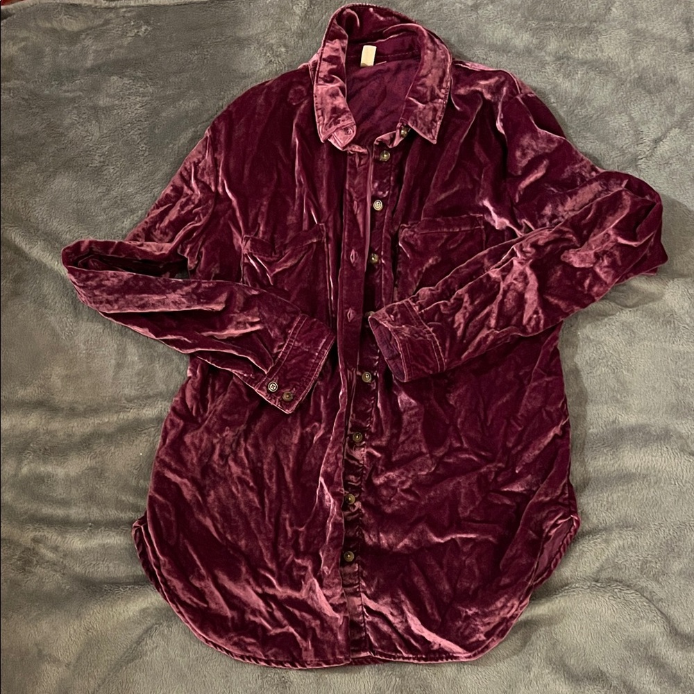 Pilcro Velvet Shirt